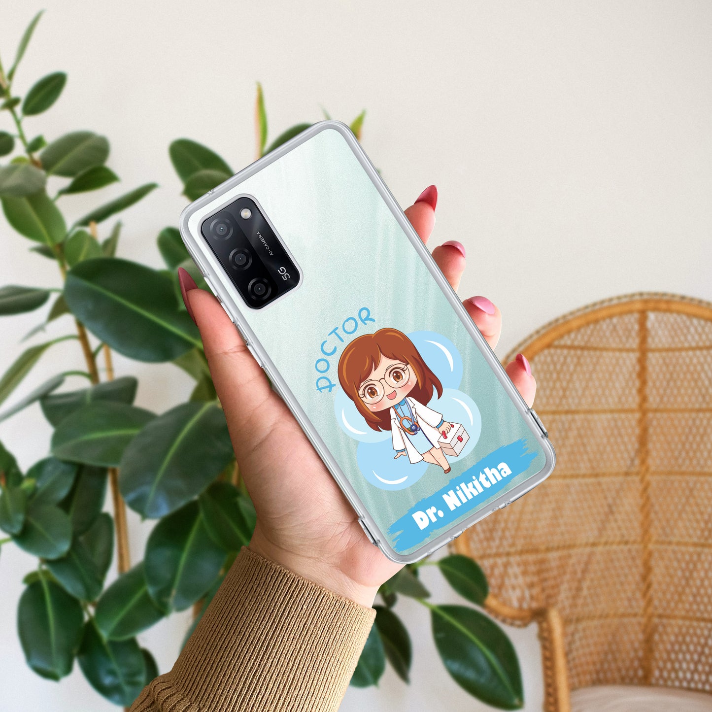 Future Doctor Transparent Silicon Case For Oppo ShopOnCliQ