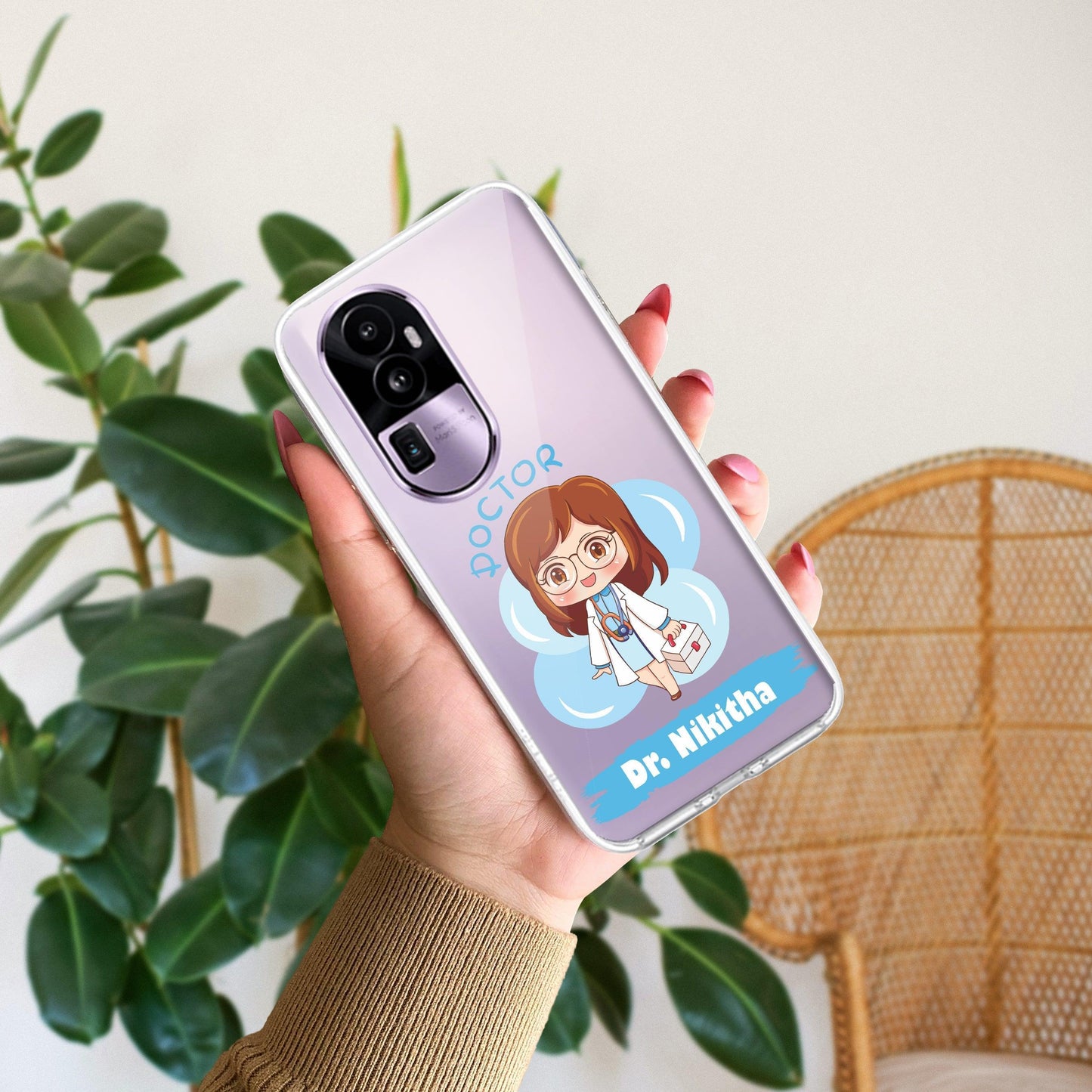 Future Doctor Transparent Silicon Case For Oppo - ShopOnCliQ