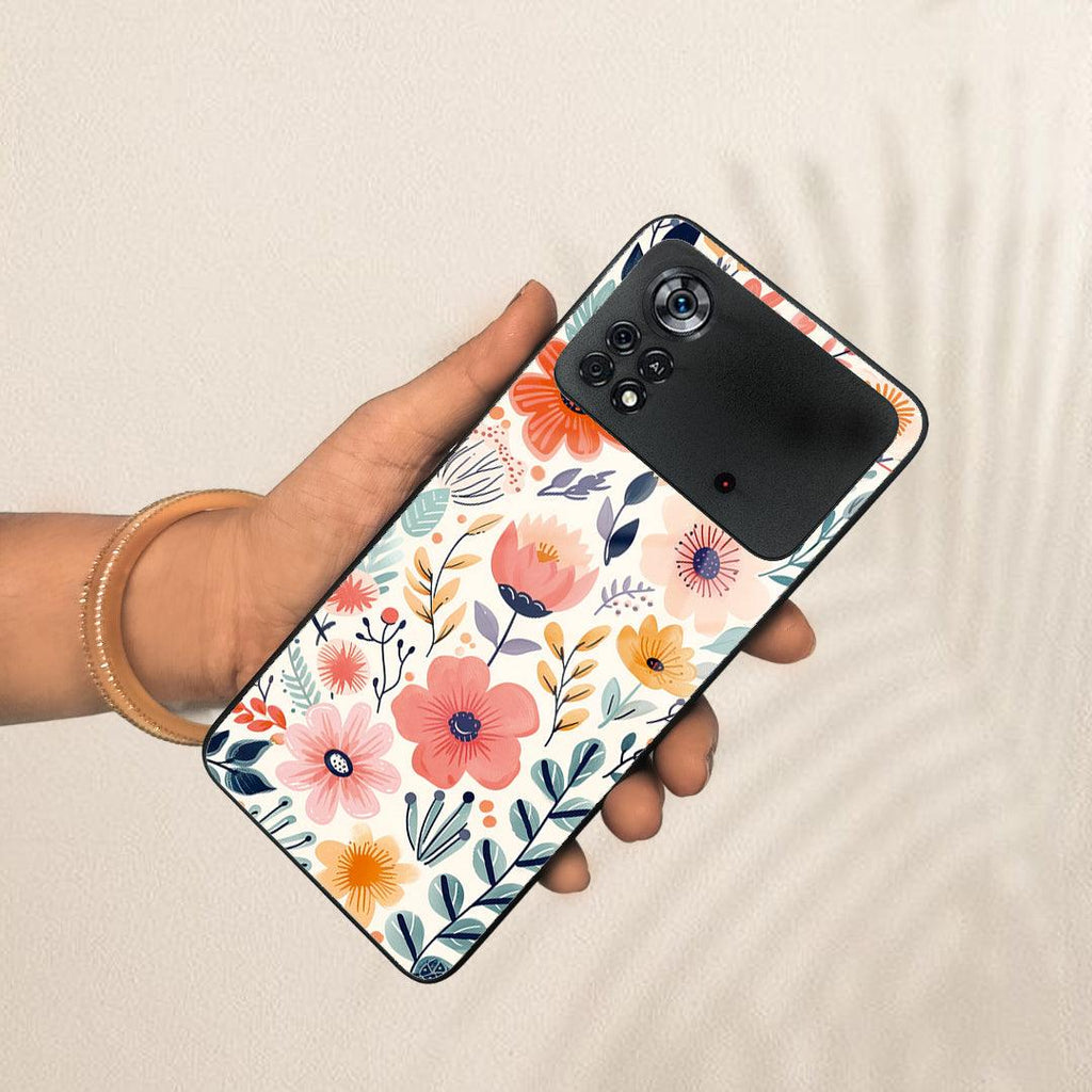 Garden of Delights Glass Case Cover For Poco - ShopOnCliQ