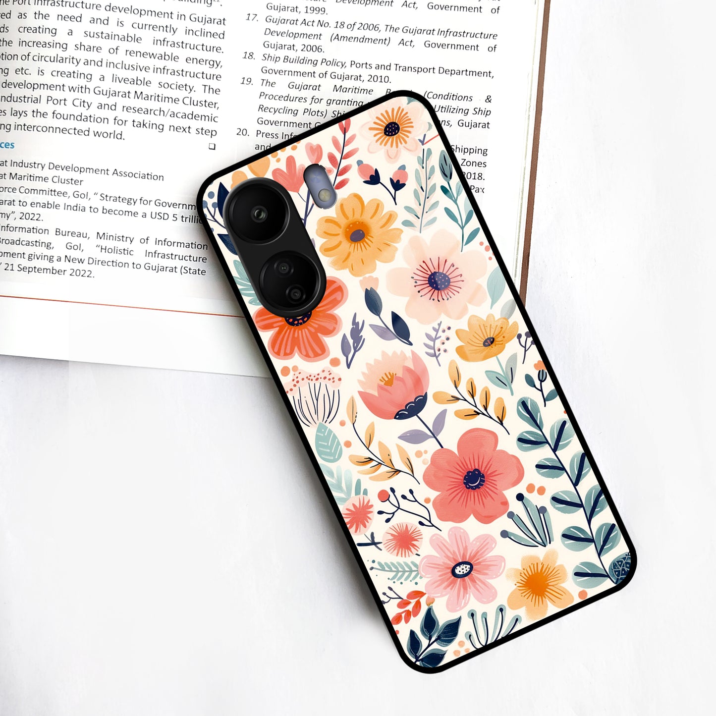 Garden of Delights Glass Case Cover For Redmi/Xiaomi ShopOnCliQ