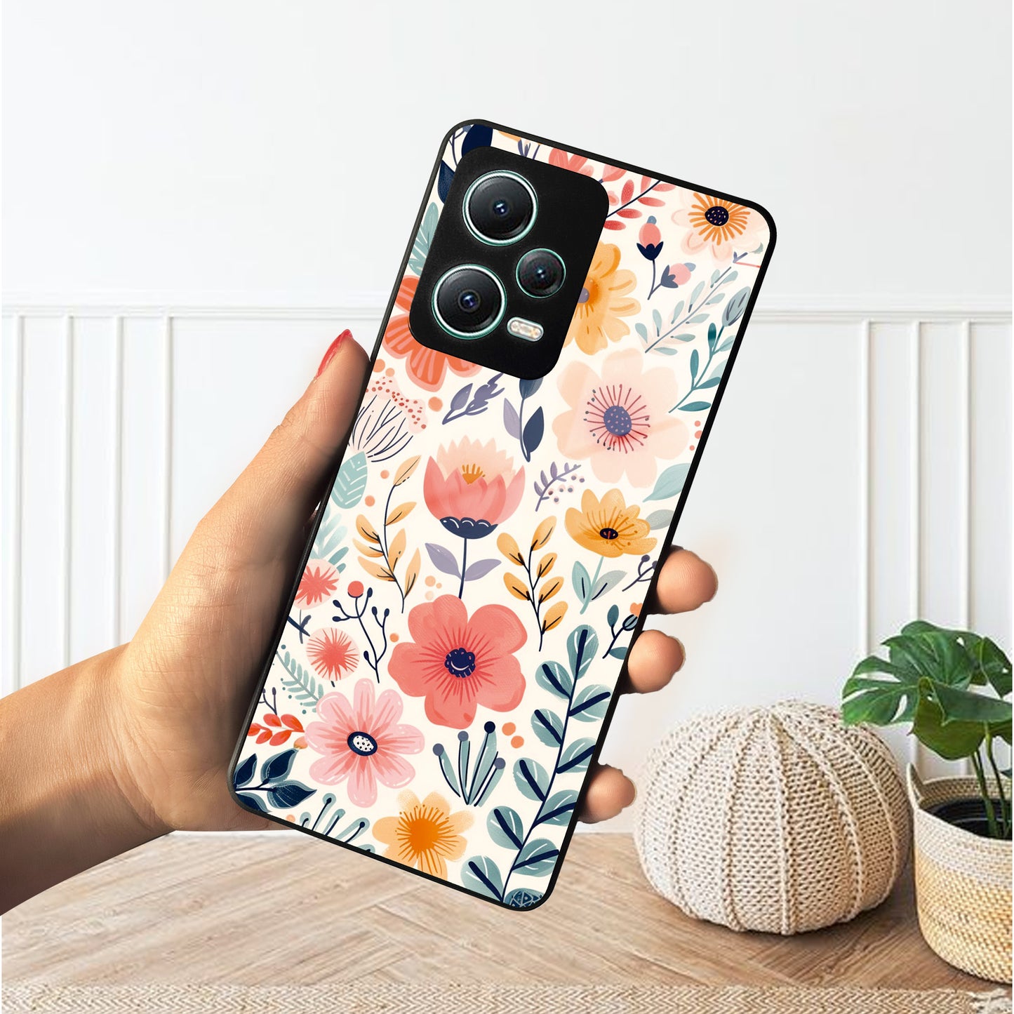 Garden of Delights Glass Case Cover For Redmi/Xiaomi ShopOnCliQ