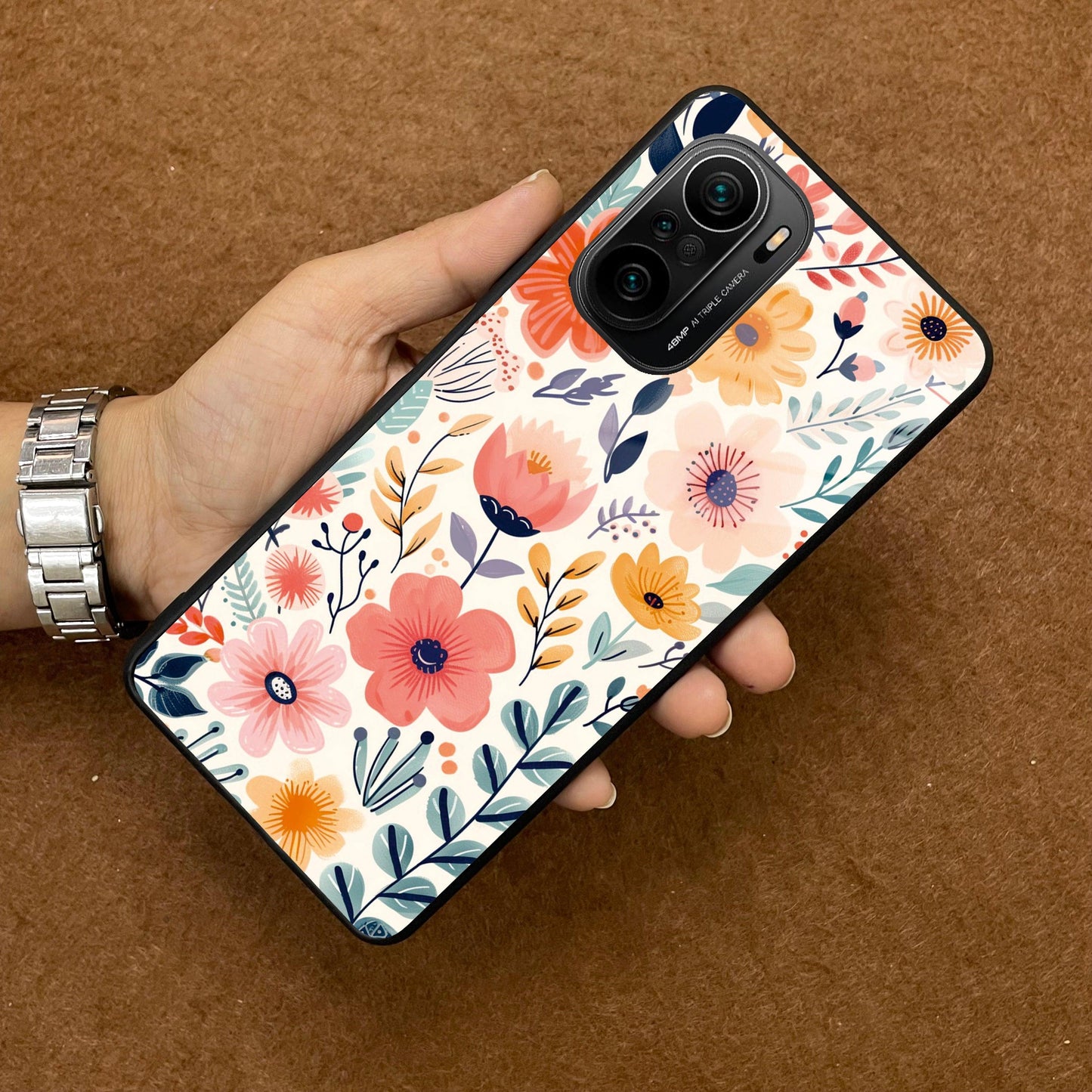 Garden of Delights Glass Case Cover For Redmi/Xiaomi