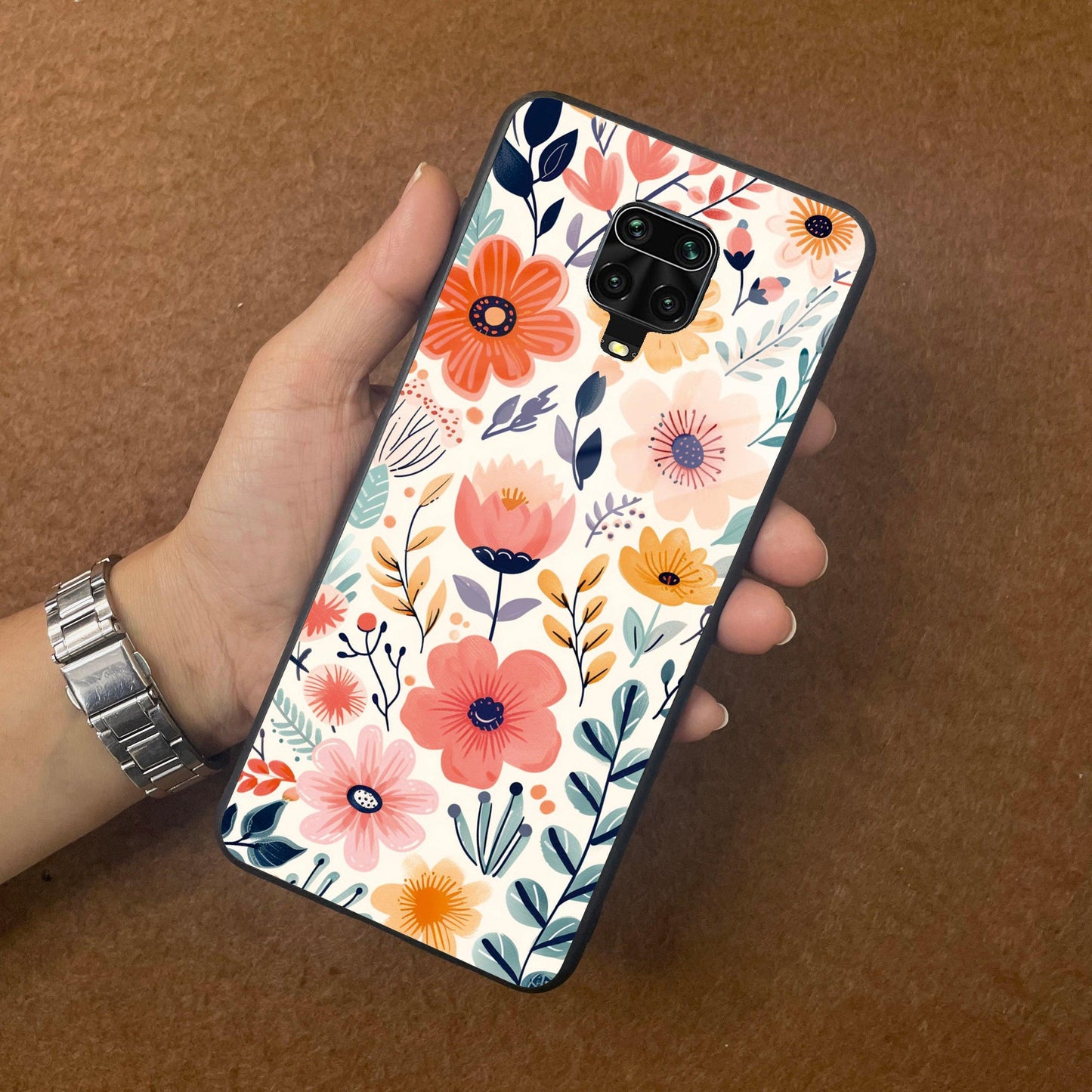 Garden of Delights Glass Case Cover For Redmi/Xiaomi