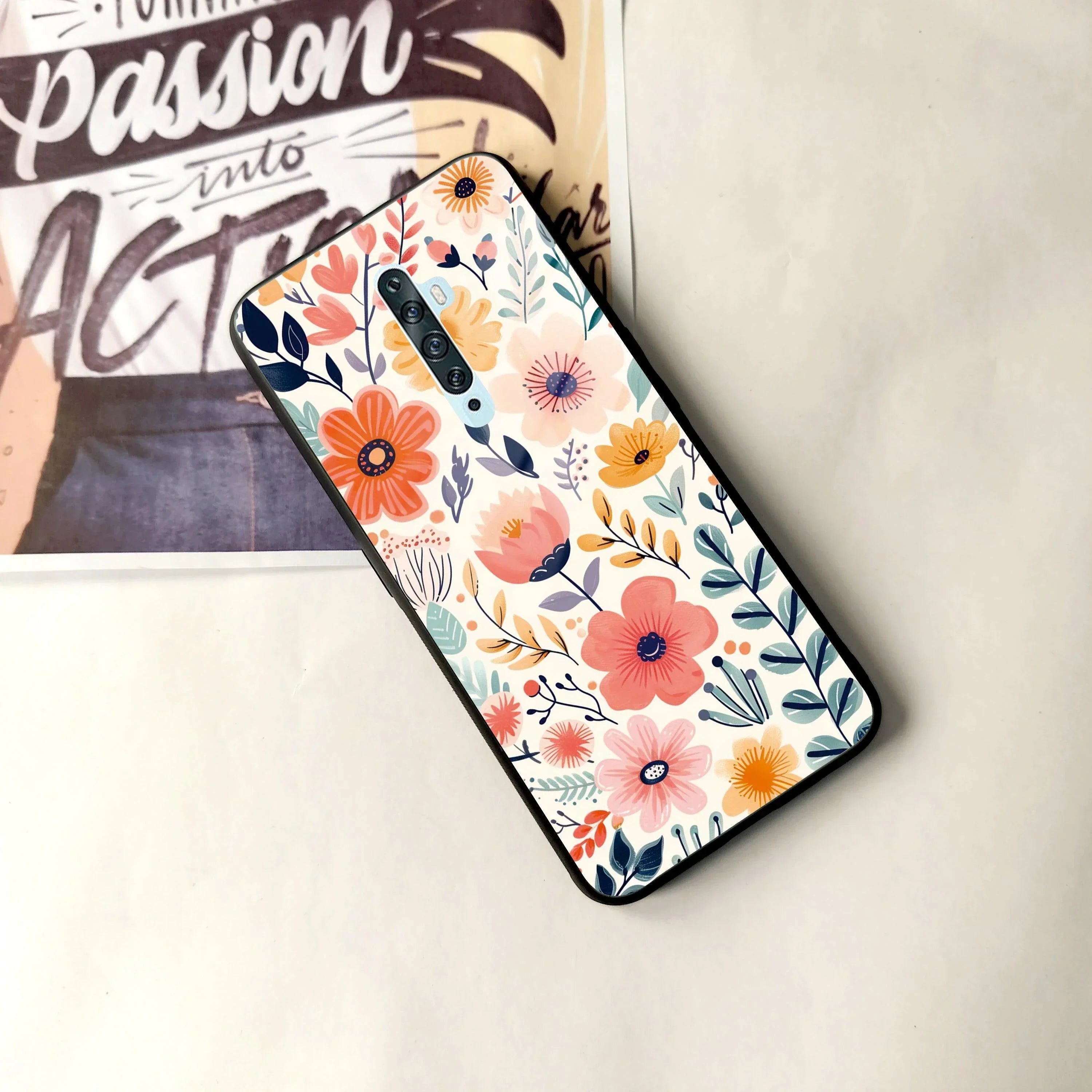 Garden of Delights Glass Case Cover For Oppo - ShopOnCliQ