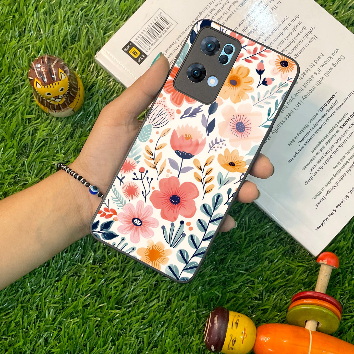 Garden of Delights Glass Case Cover For for Oppo ShopOnCliQ