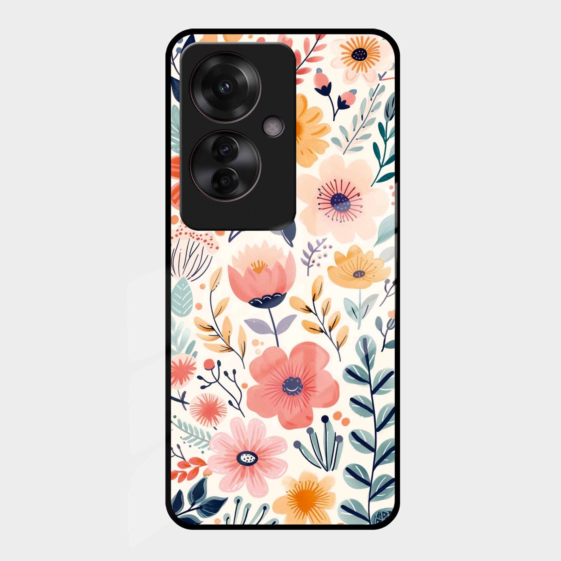 Garden of Delights Glass Case Cover For for Oppo ShopOnCliQ