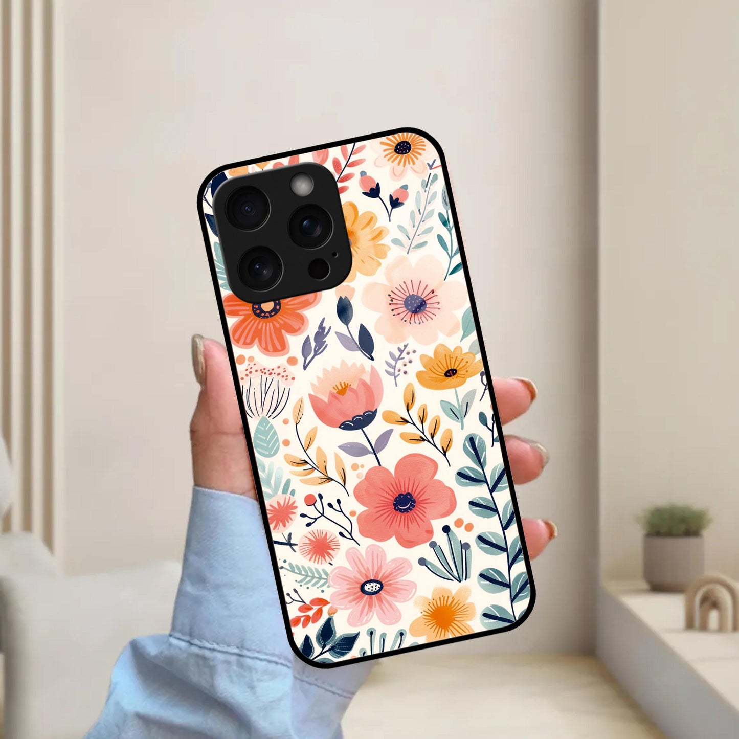 Garden of Delights Glass Case Cover For iPhone