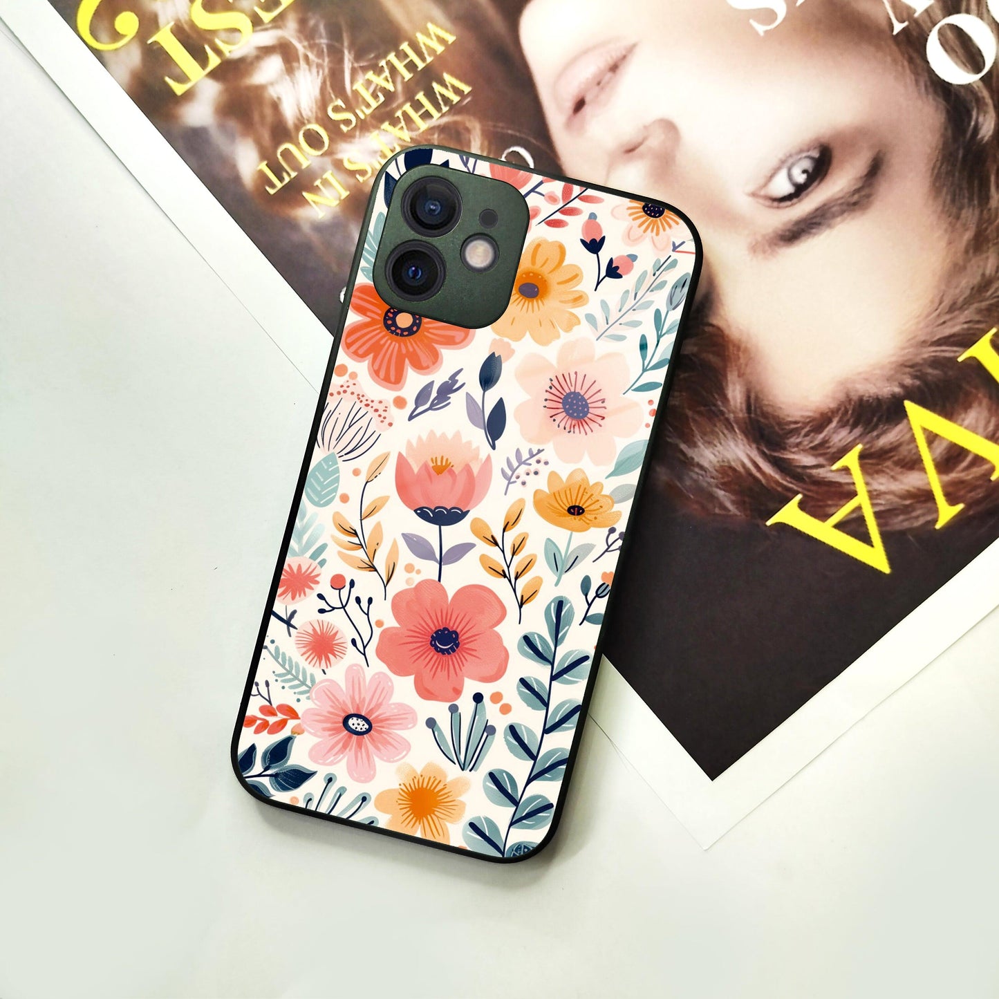 Garden of Delights Glass Case Cover For iPhone