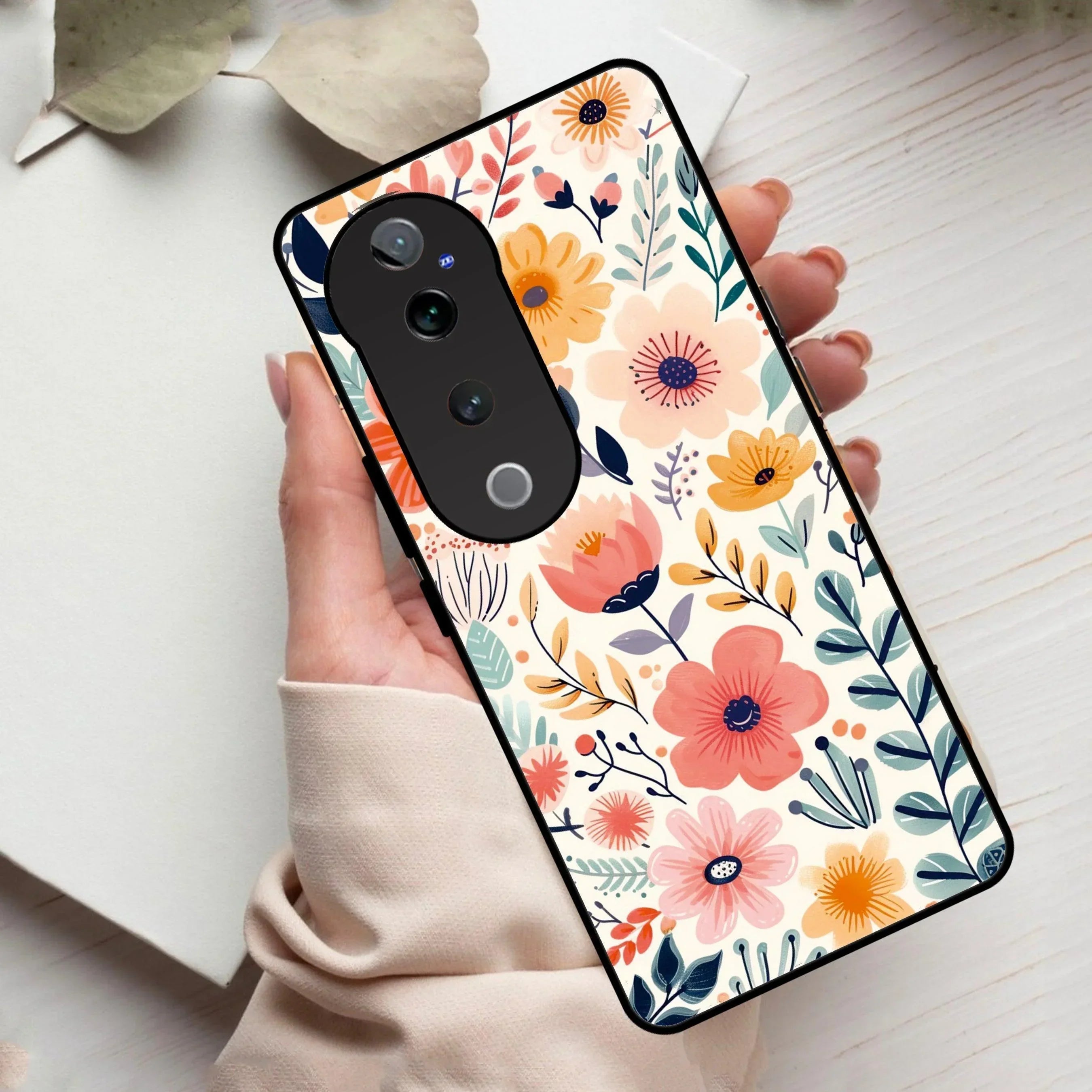 Garden of Delights Glass Case Cover For Vivo - ShopOnCliQ