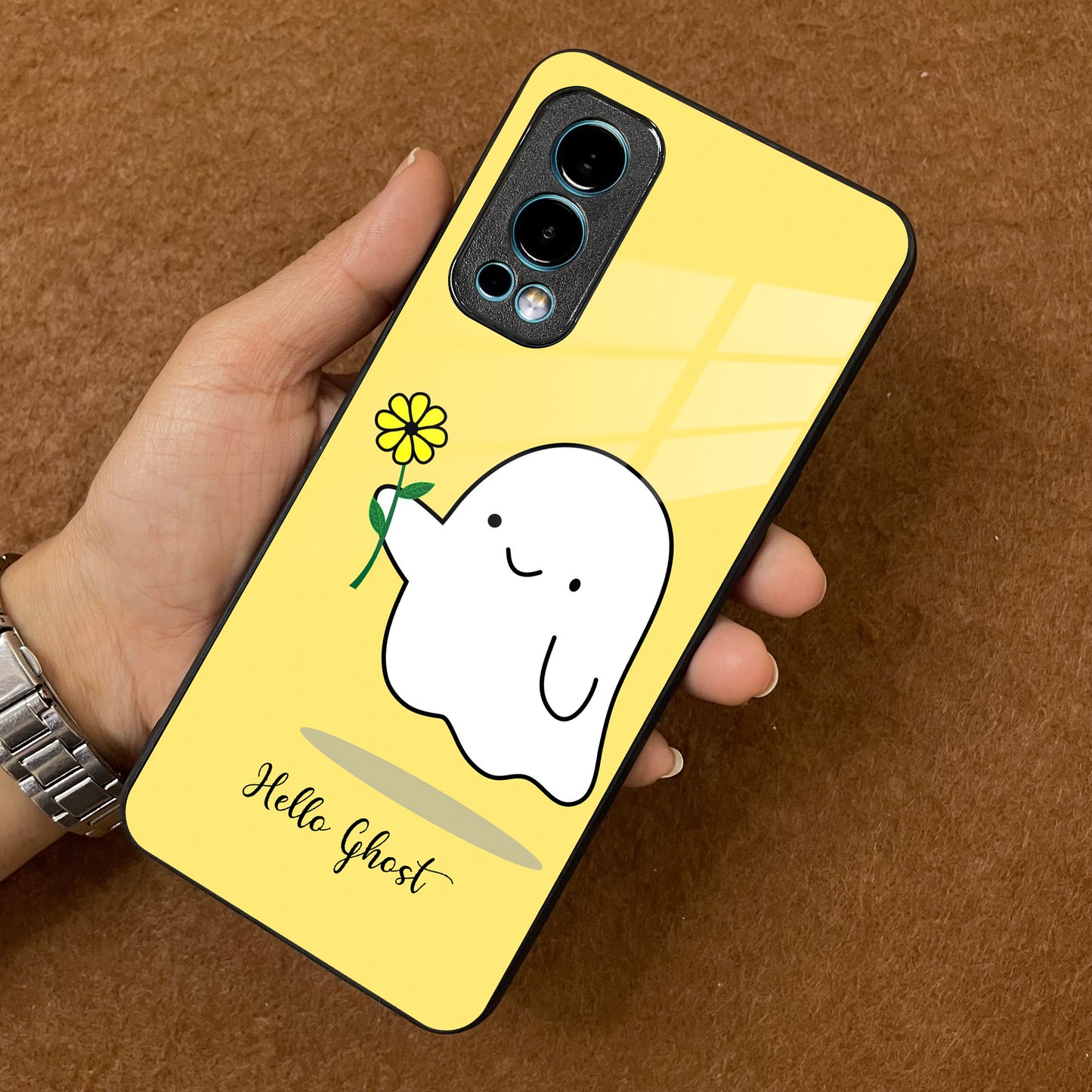 Ghost With Flower Glass Case Cover For OnePlus ShopOnCliQ