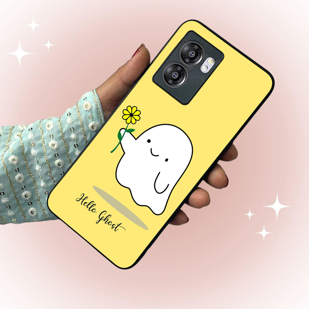 Ghost With Flower Glass Case Cover For Realme/Narzo - ShopOnCliQ