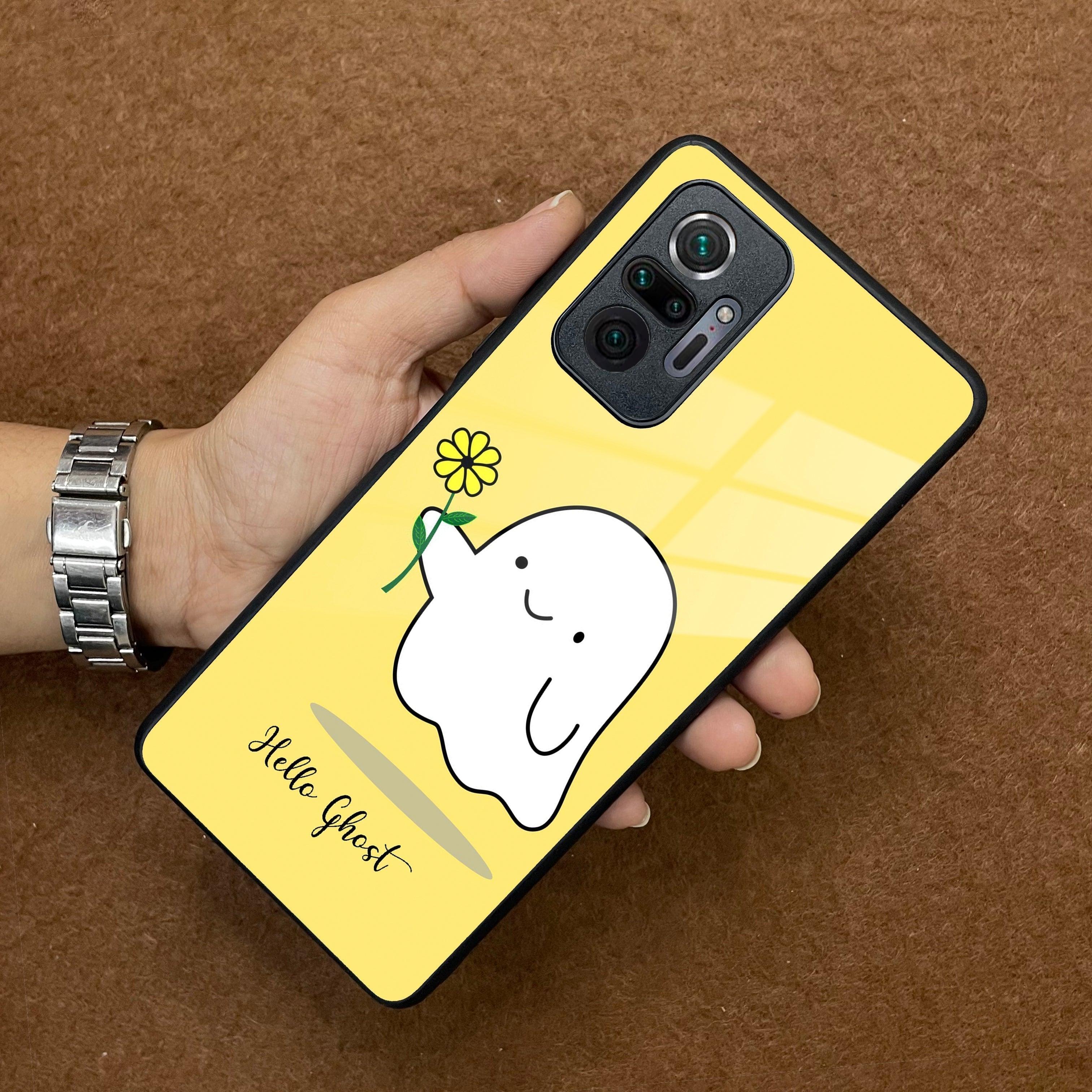 Ghost With Flower Glass Case Cover For Redmi/Xiaomi - ShopOnCliQ