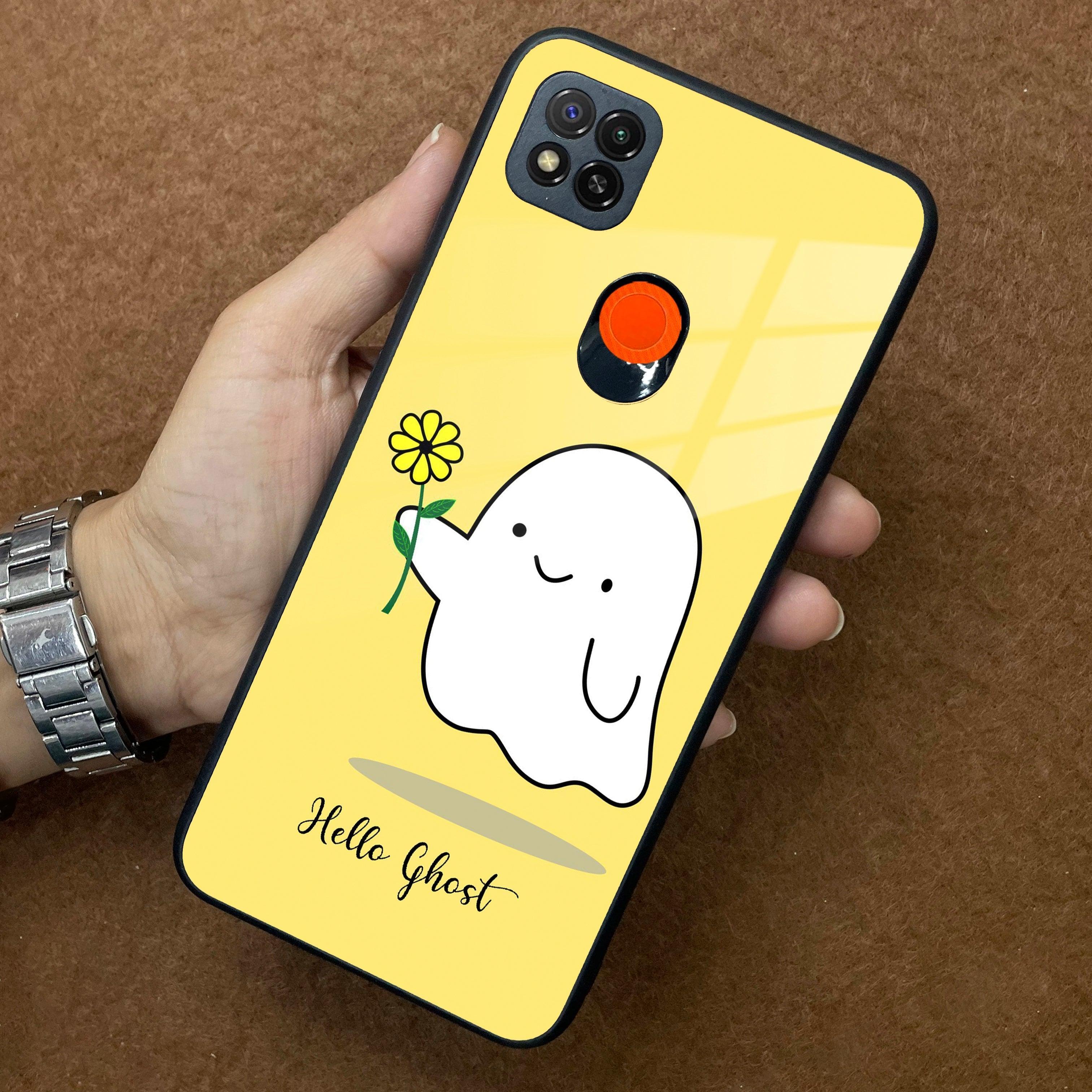 Ghost With Flower Glass Case Cover For Redmi/Xiaomi - ShopOnCliQ