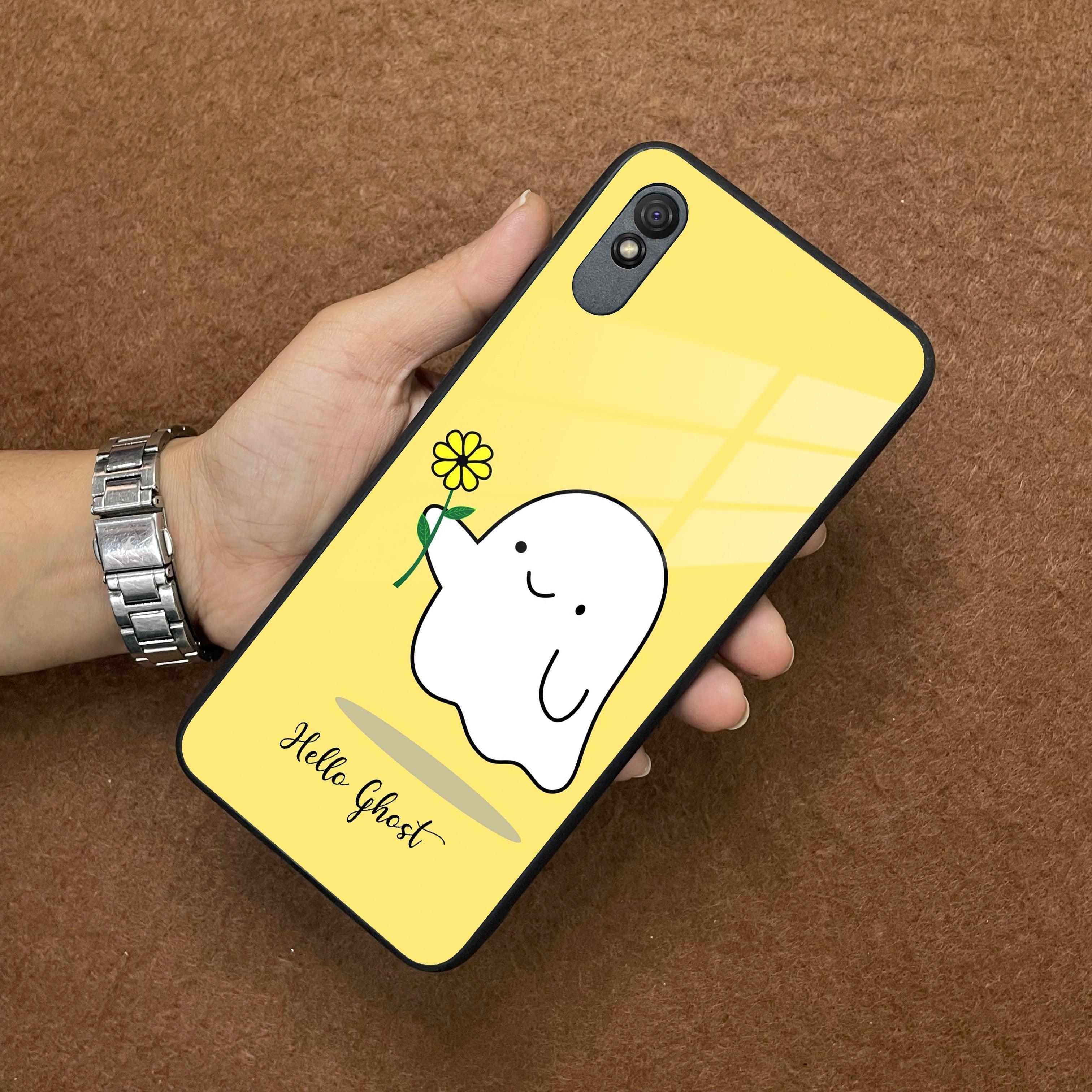 Ghost With Flower Glass Case Cover For Redmi/Xiaomi - ShopOnCliQ