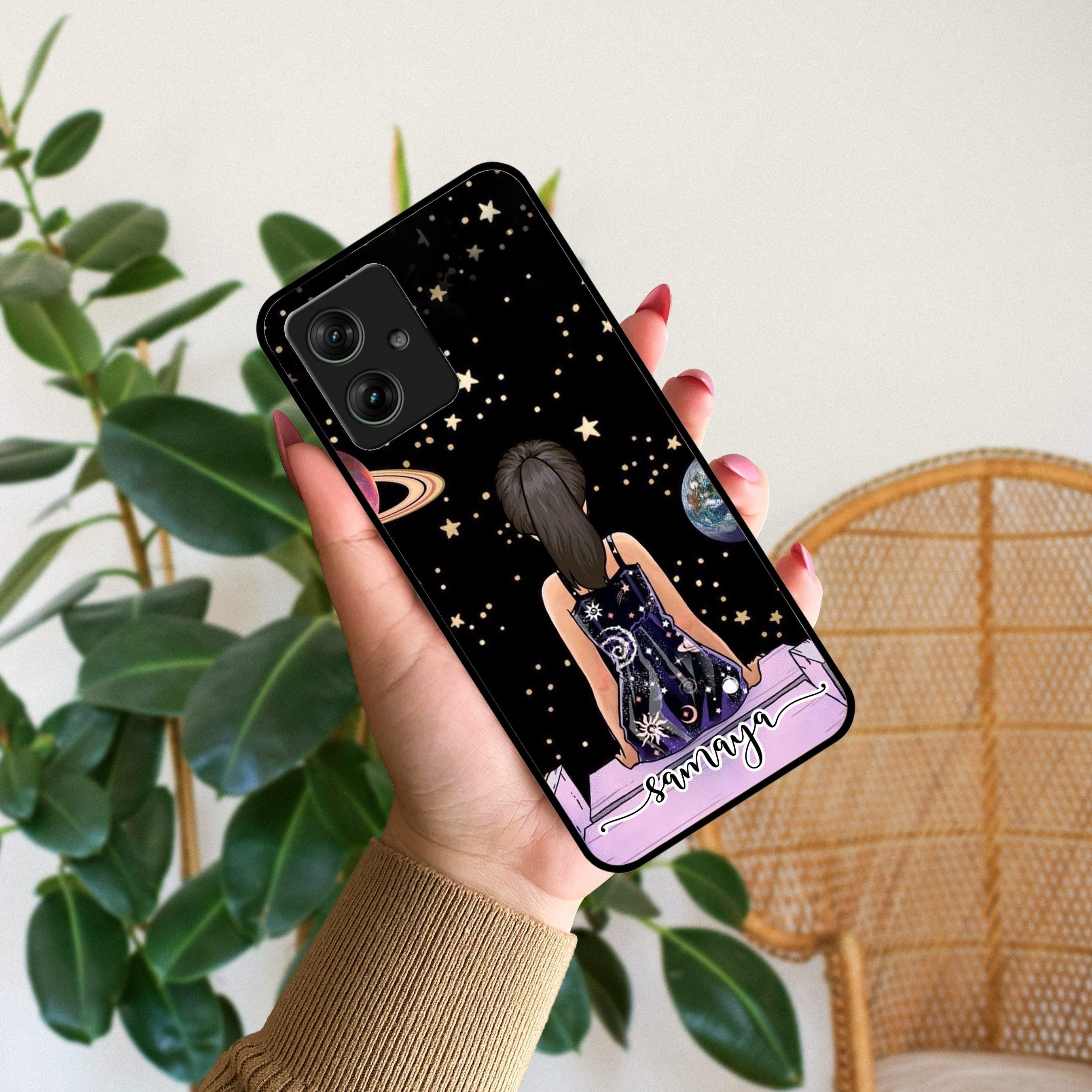 Girl In Universe Customised Glossy Metal Case Cover For Motorola - ShopOnCliQ