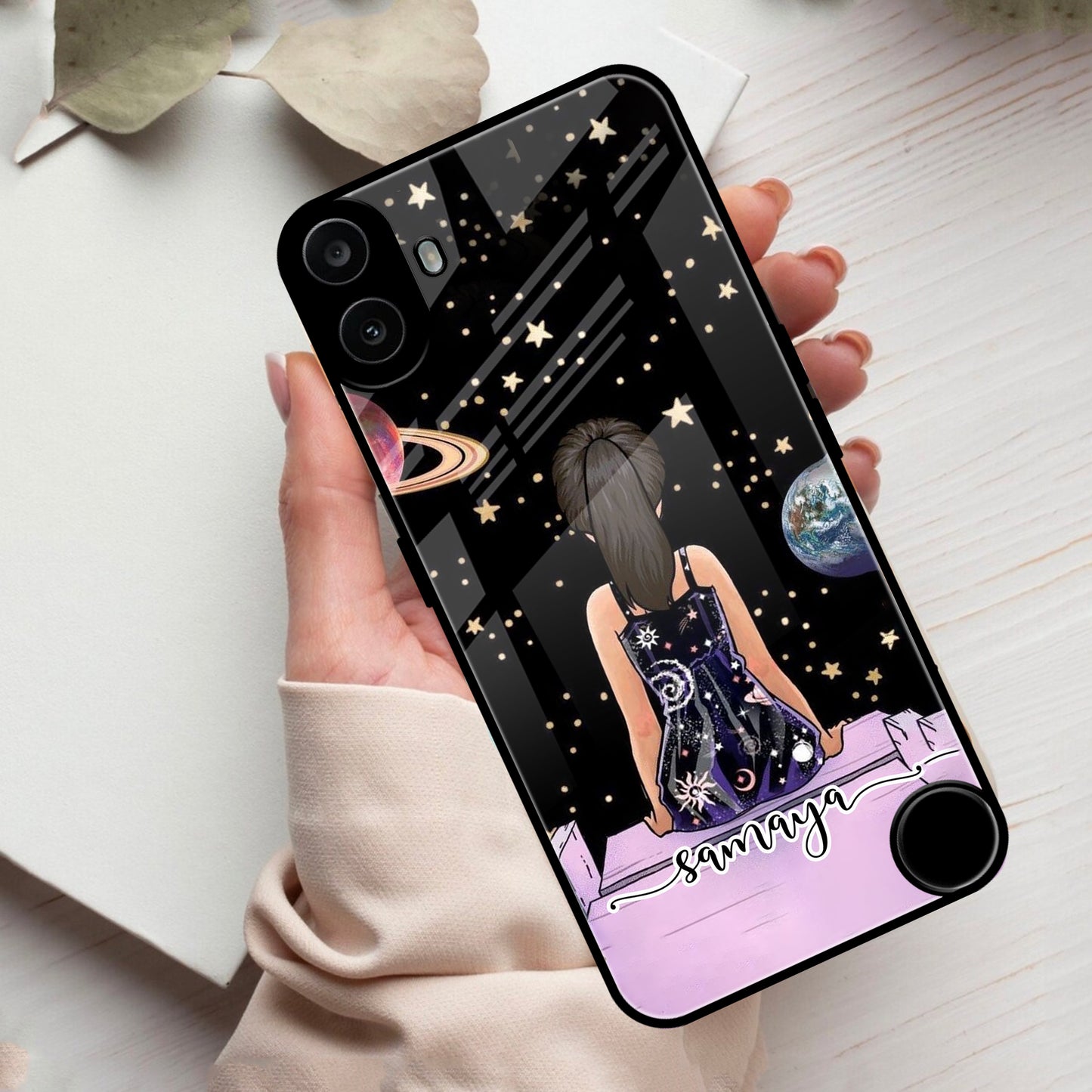 Girl In Universe Customised Glossy Metal Case Cover For Nothing - ShopOnCliQ