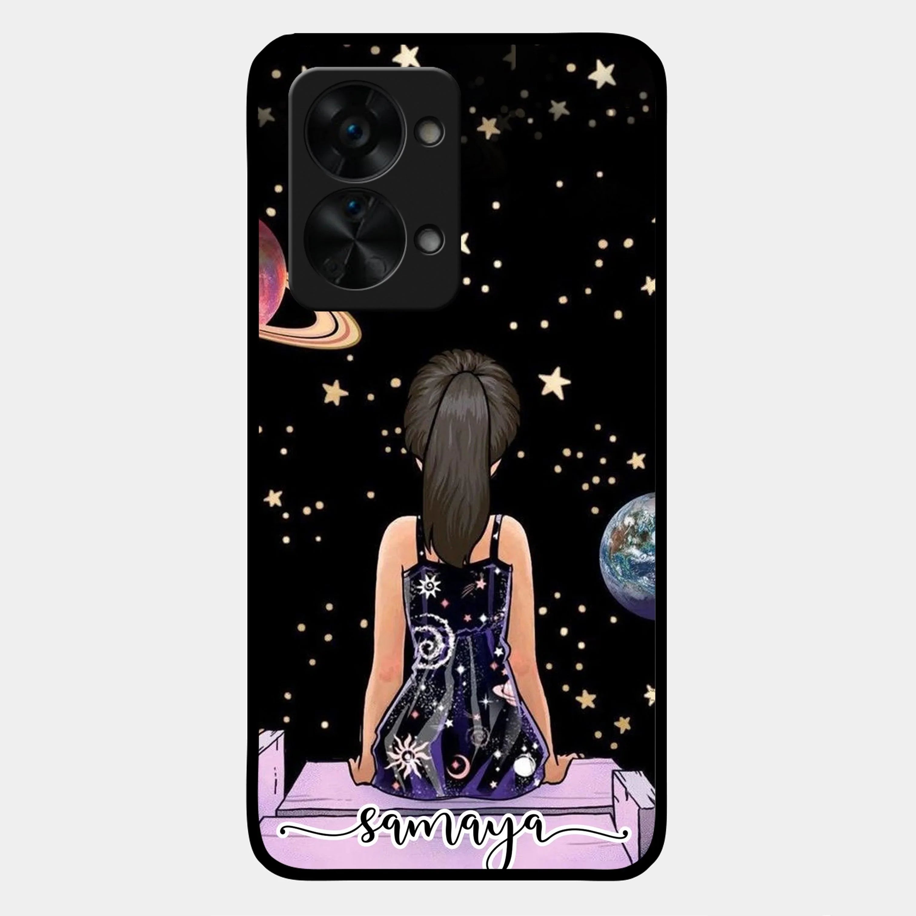 Girl In Universe Customised Glossy Metal Case Cover For OnePlus - ShopOnCliQ