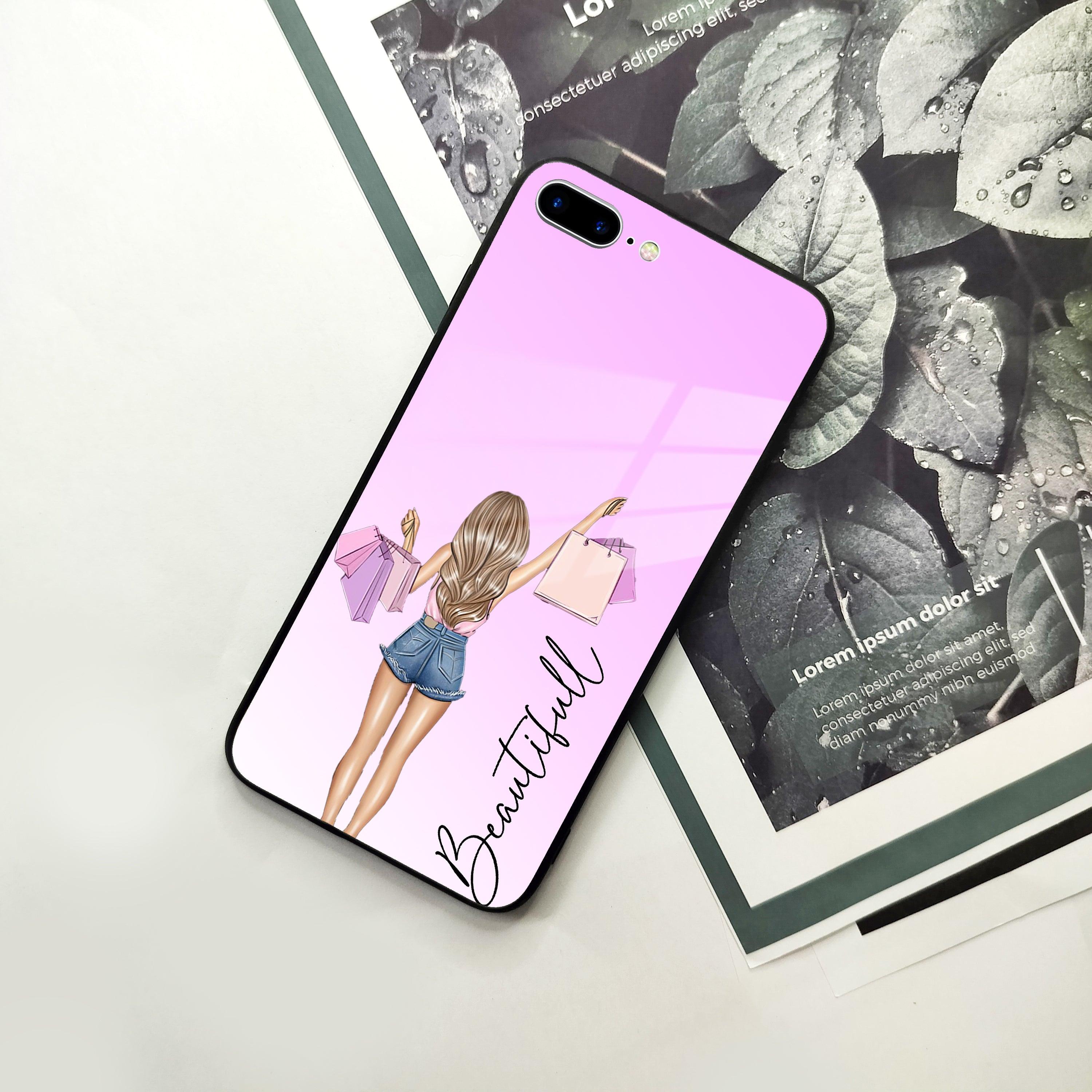 Girl With Bag Glass Case Cover For iPhone - ShopOnCliQ