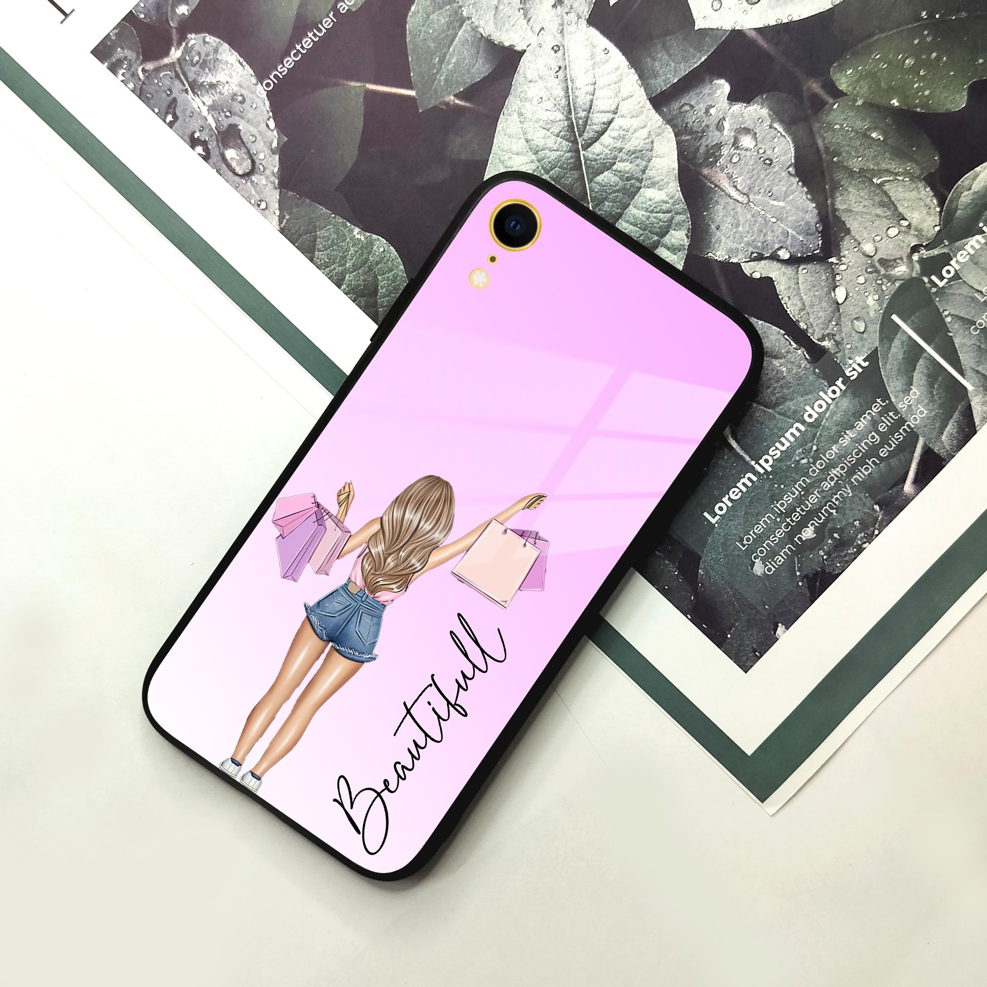 Girl With Bag Glass Case Cover For iPhone ShopOnCliQ