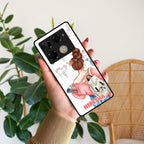 Girl With Book Glossy Metal Case Cover For Infinix - ShopOnCliQ