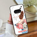 Girl With Book Glossy Metal Case Cover For Nothing - ShopOnCliQ