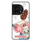 Girl With Book Glossy Metal Case Cover For OnePlus - ShopOnCliQ