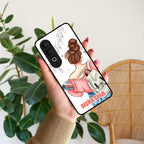Girl With Book Glossy Metal Case Cover For OnePlus - ShopOnCliQ