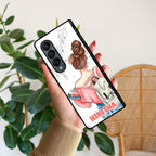 Girl With Book Glossy Metal Case Cover For Samsung - ShopOnCliQ