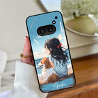 Girl With Dog Glossy Metal Case Cover For Nothing - ShopOnCliQ
