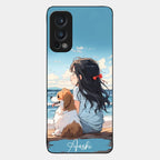 Girl With Dog Glossy Metal Case Cover For OnePlus - ShopOnCliQ