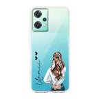 Girl With Flower Customize Transparent Silicon Case For OnePlus