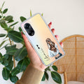 Girl With Flower Customize Transparent Silicon Case For Oppo A18 4G