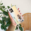 Girl With Flower Customize Transparent Silicon Case For Oppo Reno 6 Pro 5G