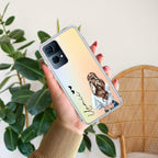 Girl With Flower Customize Transparent Silicon Case For Oppo Reno 7 5G