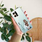 Girl With Flower Customize Transparent Silicon Case For Oppo F21 Pro (5G)