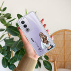 Girl With Flower Customize Transparent Silicon Case For Oppo A3 Pro 5G