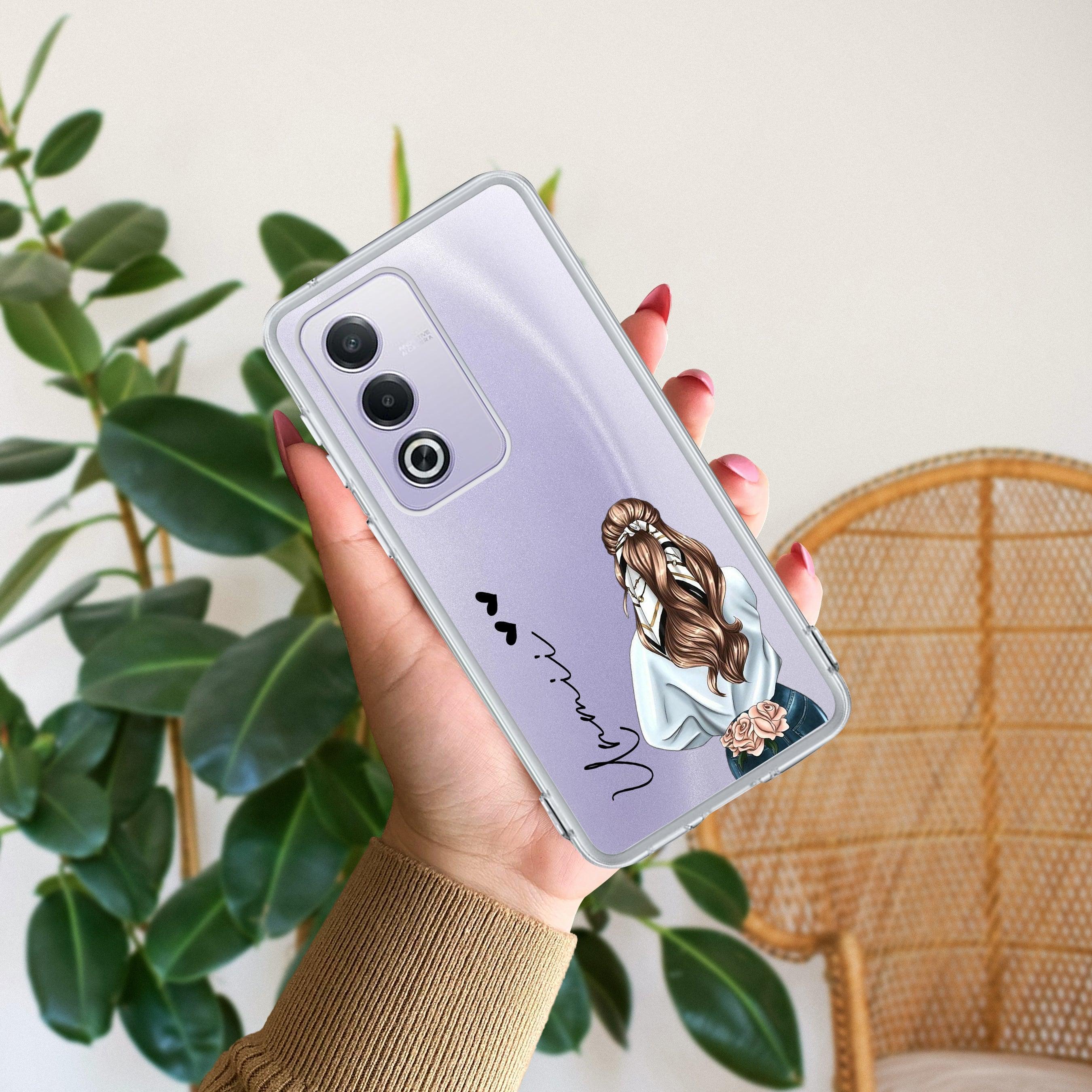 Girl With Flower Customize Transparent Silicon Case For Oppo - ShopOnCliQ