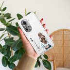 Girl With Flower Customize Transparent Silicon Case For Oppo Reno 11 5G