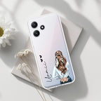 Girl With Flower Customize Transparent Silicon Case For Poco - ShopOnCliQ