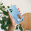 Girl With Flower Customize Transparent Silicon Case For Poco X4 Pro 5G