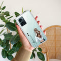 Girl With Flower Customize Transparent Silicon Case For Realme Narzo 50 5G