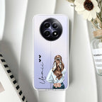 Girl With Flower Customize Transparent Silicon Case For Realme/Narzo - ShopOnCliQ