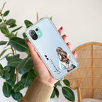 Girl With Flower Customize Transparent Silicon Case For Mi 11 Lite / Xiaomi 11 Lite NE 5G