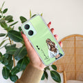 Girl With Flower Customize Transparent Silicon Case For Vivo T3 Lite 5G