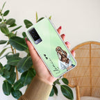 Girl With Flower Customize Transparent Silicon Case For Vivo
