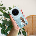 Girl With Flower Customize Transparent Silicon Case For Vivo X100 5G