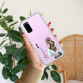 Girl With Flower Customize Transparent Silicon Case For Samsung Galaxy S20 FE