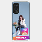 Girl With Flower Glossy Metal Case Cover For OnePlus - ShopOnCliQ