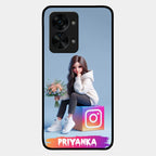 Girl With Flower Glossy Metal Case Cover For OnePlus - ShopOnCliQ