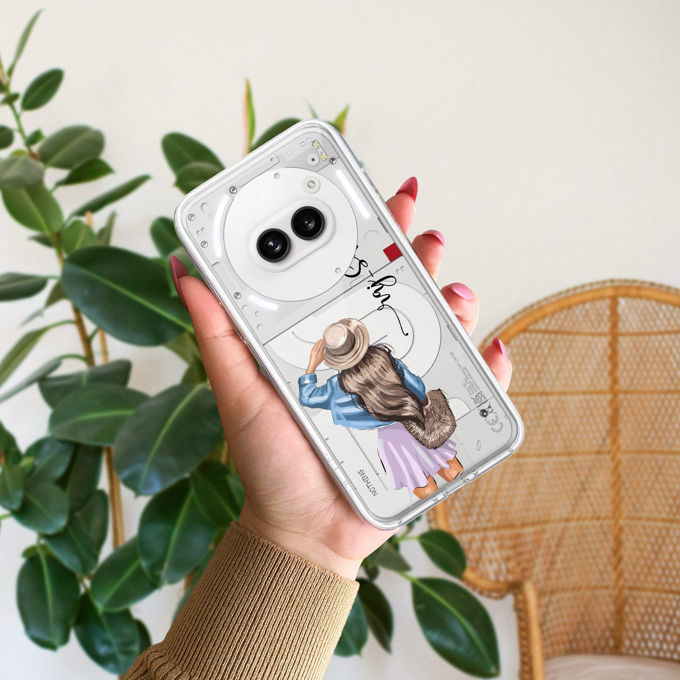 Girl With Hat Customize Transparent Silicon Case For Nothing - ShopOnCliQ